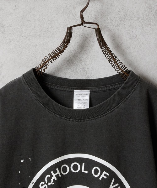 NUMBER (N)INE（ナンバーナイン）の「HAND PAINTED VINTAGE DYE GRAPHIC T-SHIRT / ハンドペイント ヴィンテージダイ グラフィックプリント クルーネック Tシャツ（Tシャツ/カットソー・メンズ・ブラック系4/ブラック系2/ブラック系3/ブラック系1/ブラック系5/ブラック系6・4/3/2）」の21枚目の写真