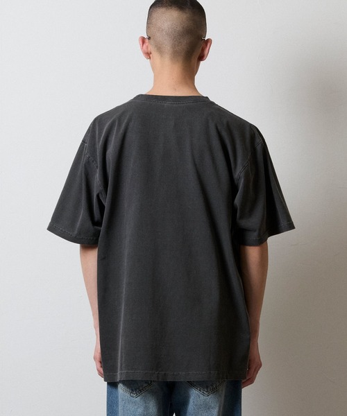 HAND PAINTED VINTAGE DYE GRAPHIC T-SHIRT / ハンドペイント