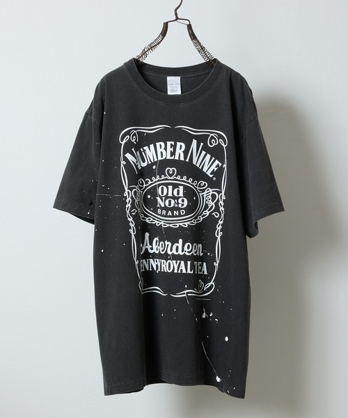 ナンバーナインTシャツミヤシタ時代ビンテージ HAND PAINTED VINTAGE DYE GRAPHIC T-SHIRT / ハンドペイント