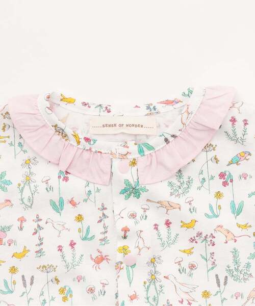 sense of wonder（センスオブワンダー）の「THEO GIRLSショートオール（ロンパース・キッズ・ピンク・80ｃｍ/70cm）」の3枚目の写真