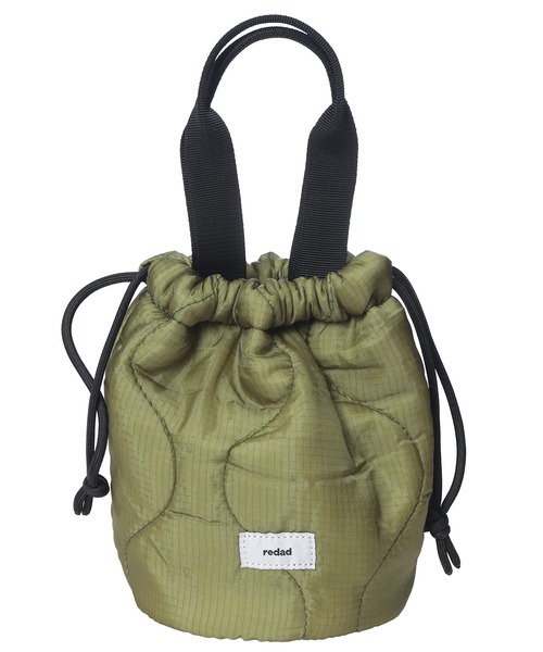 SML(エスエムエル)の「SML (エスエムエル) キルティング 巾着バッグ redad×QUILTING BASKET S ミニバッグ ハンドバッグ K905100(ハンドバッグ・メンズ・カーキ・ONE SIZE)」の6枚目の写真