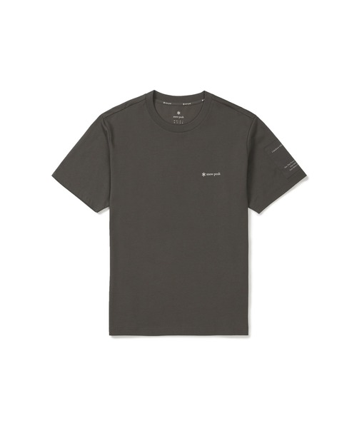Snow Peak(スノーピーク)の「Snow Peak / Aerocool Sleeve Woven Patch S/S T-Shirt エアロクール スリーブ ウーブンワッペン S/S T シャツ 海外限定(Tシャツ/カットソー・メンズ・ブラック/ホワイト/ダークカーキ・M/L/XL/2XL)」の14枚目の写真