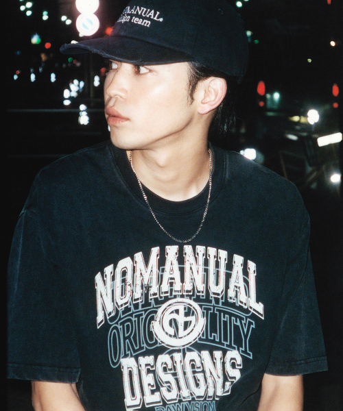 NOMANUAL(NOMANUAL)の「LAYERED ARCH GRAPHIC T-SHIRT - WASHED BLACK(Tシャツ/カットソー・レディース・その他・LARGE/MEDIUM/SMALL/X-LARGE)」の6枚目の写真