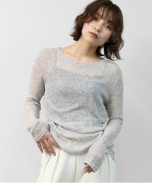 THE CELL.（ザセルドット）の「シアースラブ ロンT　SHEER SLUB LONG SLEEVE T-SHIRT（Tシャツ/カットソー）」