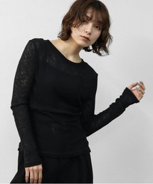 THE CELL.（ザセルドット）の「シアースラブ ロンT　SHEER SLUB LONG SLEEVE T-SHIRT（Tシャツ/カットソー）」