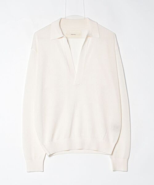 TODAYFUL（トゥデイフル）の「Silky Skipper Knit 12610511（ニット/セーター・メンズ・オフホワイト/ブラック・FREE）」の2枚目の写真