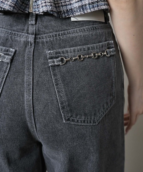 LIPSERVICE(リップサービス)の「ビットポケットデニムワイドパンツ(デニムパンツ・レディース・ブルー系その他/グレー・S/M)」の18枚目の写真