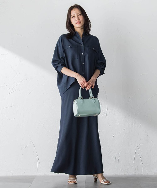 LAUTREAMONT(ロートレアモン)の「Beauty Denimスカート≪洗濯機で洗える≫(スカート・レディース・ネイビー・7号/9号)」の4枚目の写真