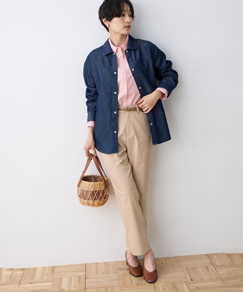 DECOY SINCE 1981（デコイシンスイチキュウハチイチ）の「デニムシャツジャケット（シャツ/ブラウス・レディース・ネイビー・9号/11号/13号）」の8枚目の写真