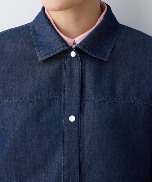 DECOY SINCE 1981（デコイシンスイチキュウハチイチ）の「デニムシャツジャケット（シャツ/ブラウス・レディース・ネイビー・9号/11号/13号）」の9枚目の写真