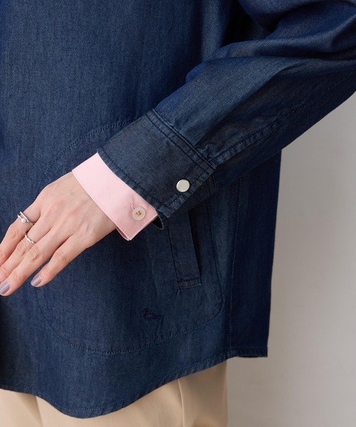 DECOY SINCE 1981（デコイシンスイチキュウハチイチ）の「デニムシャツジャケット（シャツ/ブラウス・レディース・ネイビー・9号/11号/13号）」の10枚目の写真