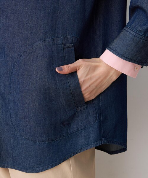 DECOY SINCE 1981（デコイシンスイチキュウハチイチ）の「デニムシャツジャケット（シャツ/ブラウス・レディース・ネイビー・9号/11号/13号）」の11枚目の写真