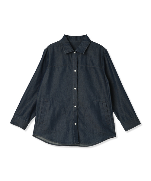 DECOY SINCE 1981（デコイシンスイチキュウハチイチ）の「デニムシャツジャケット（シャツ/ブラウス・レディース・ネイビー・9号/11号/13号）」の17枚目の写真
