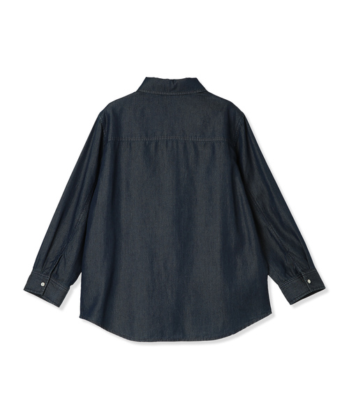 DECOY SINCE 1981（デコイシンスイチキュウハチイチ）の「デニムシャツジャケット（シャツ/ブラウス・レディース・ネイビー・9号/11号/13号）」の18枚目の写真