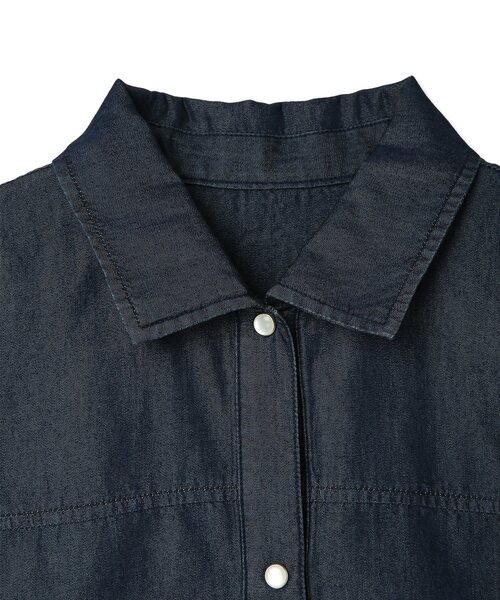 DECOY SINCE 1981（デコイシンスイチキュウハチイチ）の「デニムシャツジャケット（シャツ/ブラウス・レディース・ネイビー・9号/11号/13号）」の19枚目の写真