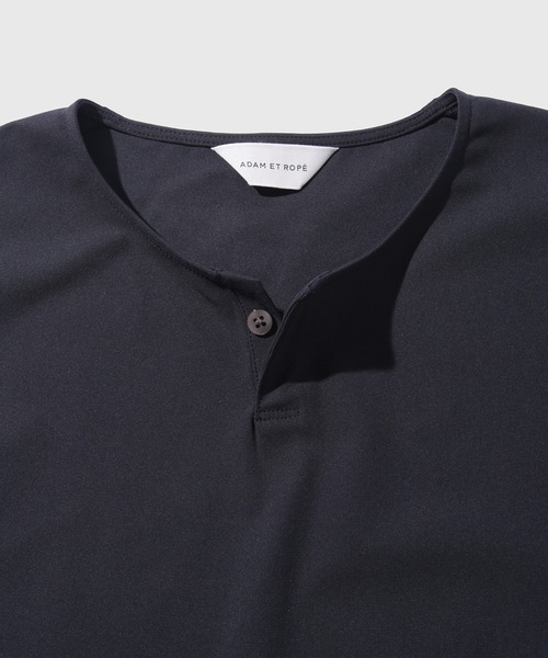 ADAM ET ROPE'(アダムエロペ)の「【Primeflex/プライムフレックス】キーネック Tシャツ(Tシャツ/カットソー・メンズ・ブラック/ネイビー・M/L)」の4枚目の写真