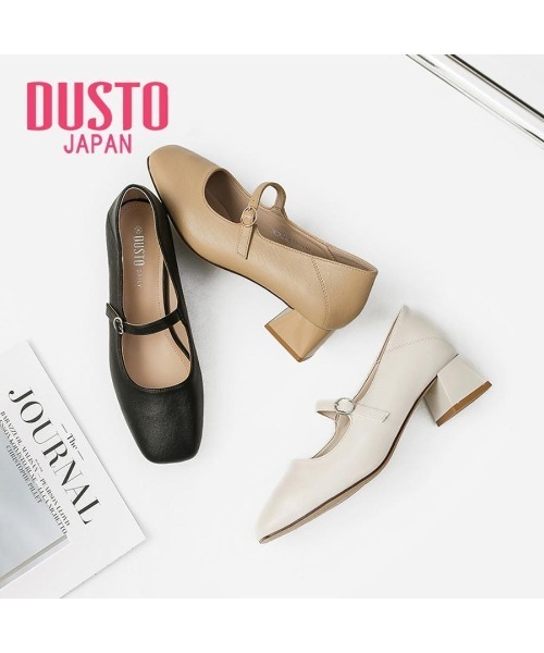 VIBGYOR（ヴィブジョー）の「【DUSTO】"レディース ストラップパンプス"(MA)（パンプス・レディース・ブラック/ベージュ系その他/ベージュ・24/23.5/23/22）」の3枚目の写真
