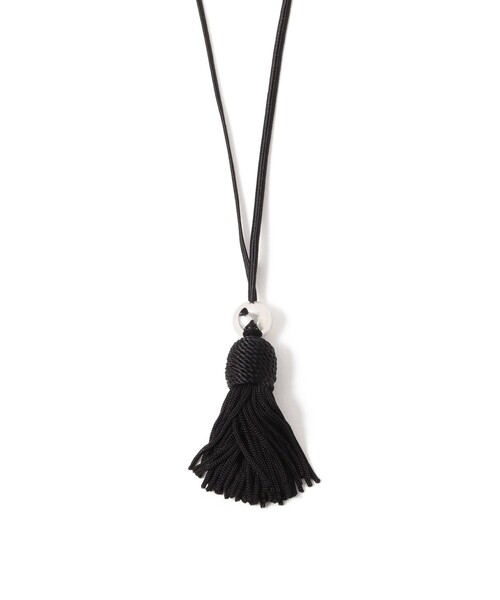 Demi-Luxe BEAMS(デミルクス ビームス)の「ブラック タッセル ネックレス(ネックレス・レディース・ブラック・ONE SIZE)」の3枚目の写真