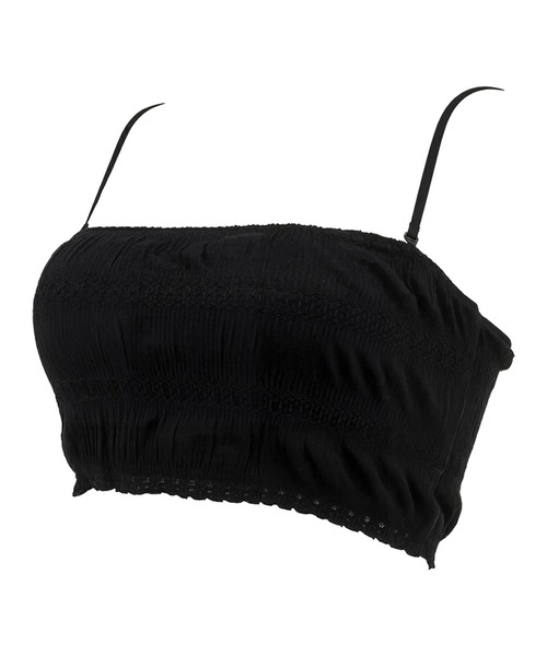 BRADELIS NEWYORK(ブラデリスニューヨーク)の「レーシィチューブトップブラ ブラデリス ノンワイヤー 補正下着 補整(ブラジャー・レディース・オフホワイト/ブラック・S/M/L/LL)」の20枚目の写真