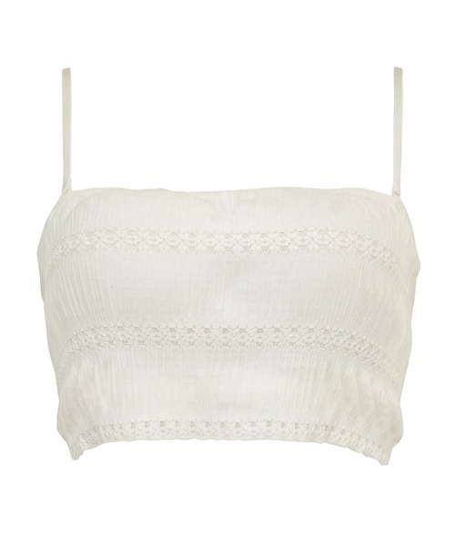 BRADELIS NEWYORK(ブラデリスニューヨーク)の「レーシィチューブトップブラ ブラデリス ノンワイヤー 補正下着 補整(ブラジャー・レディース・オフホワイト/ブラック・S/M/L/LL)」の18枚目の写真