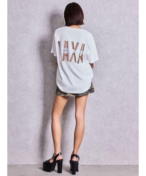 GYDA(ジェイダ)の「LAXAメッシュBIG Tシャツ(Tシャツ/カットソー・レディース・ピンク/ブラック/オフホワイト・FREE)」の12枚目の写真