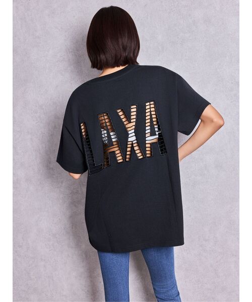 GYDA(ジェイダ)の「LAXAメッシュBIG Tシャツ(Tシャツ/カットソー・レディース・ピンク/ブラック/オフホワイト・FREE)」の15枚目の写真