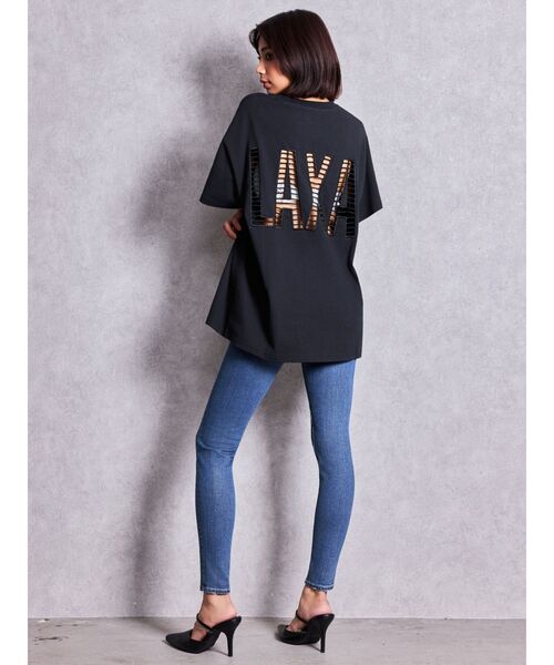 GYDA(ジェイダ)の「LAXAメッシュBIG Tシャツ(Tシャツ/カットソー・レディース・ピンク/ブラック/オフホワイト・FREE)」の17枚目の写真