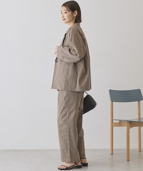 AMERICAN HOLIC（アメリカンホリック）の「サッカーワイドパンツ（その他パンツ・レディース・チャコールグレー/ベージュ・M/L）」の5枚目の写真