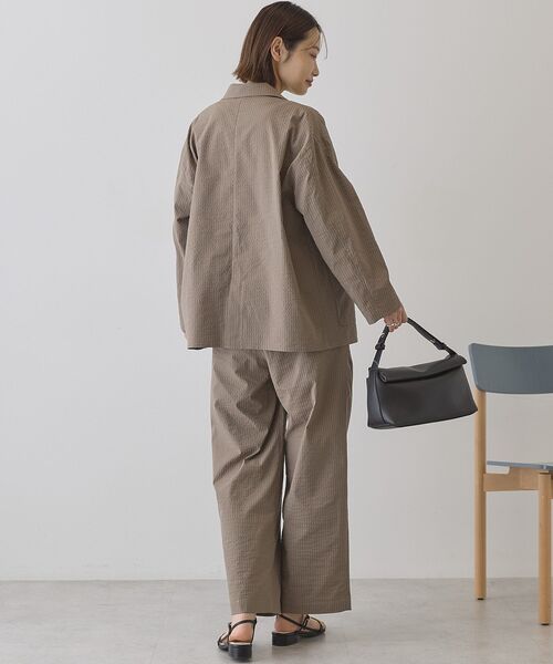 AMERICAN HOLIC（アメリカンホリック）の「サッカーワイドパンツ（その他パンツ・レディース・チャコールグレー/ベージュ・M/L）」の4枚目の写真