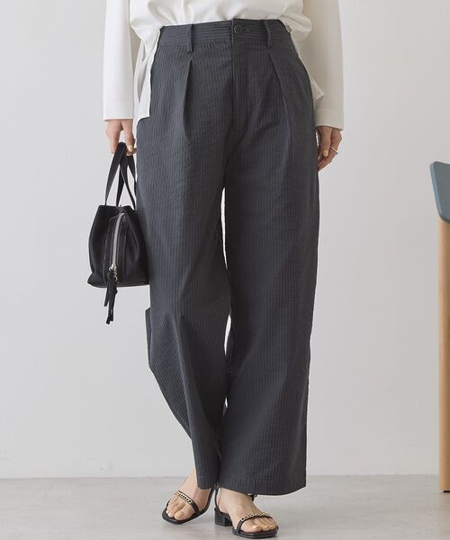 AMERICAN HOLIC（アメリカンホリック）の「サッカーワイドパンツ（その他パンツ・レディース・チャコールグレー/ベージュ・M/L）」の3枚目の写真