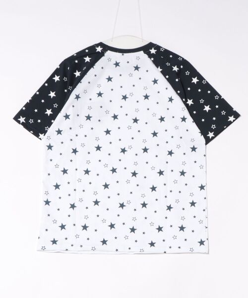 GEMEDA(ジェメダ)の「韓国ファッション 星柄総柄ラグラン半袖Tシャツ(Tシャツ/カットソー・レディース・グレー/ブルー/グレー系その他/ホワイト・M)」の13枚目の写真