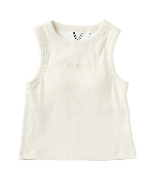 ROXY（ロキシー）の「ROXY/ロキシー キッズ タンクトップ カップ付き ワンポイント TDK262065（タンクトップ・キッズ・ベージュ/ホワイト・130cm/150cm/140cm）」の3枚目の写真