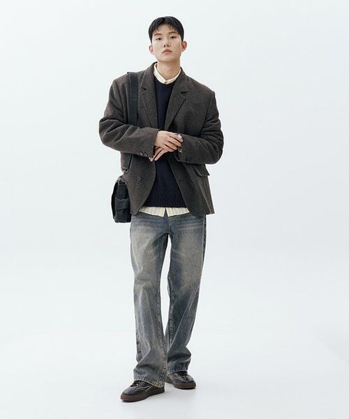 MAISON MINED(メゾンミネド)の「CRACK LEATHER CROSS BAG BLACK(メッセンジャーバッグ・メンズ・その他・FREE)」の19枚目の写真