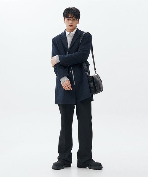 MAISON MINED(メゾンミネド)の「CRACK LEATHER CROSS BAG BLACK(メッセンジャーバッグ・メンズ・その他・FREE)」の15枚目の写真