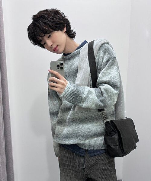 MAISON MINED(メゾンミネド)の「CRACK LEATHER CROSS BAG BLACK(メッセンジャーバッグ・メンズ・その他・FREE)」の12枚目の写真