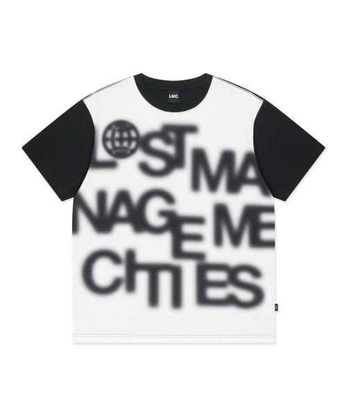 LMCの「BLUR LETTERING COLOR BLOCK TEE black(Tシャツ/カットソー・レディース・その他・SMALL/MEDIUM/LARGE/X-LARGE)」の1枚目の写真
