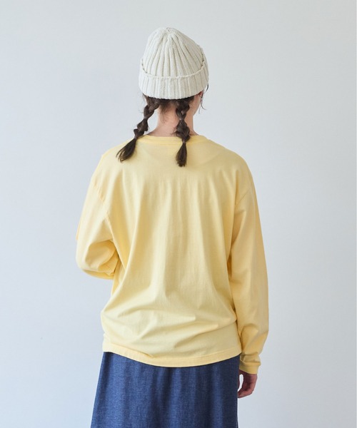 bulle de savon（ビュルデサボン）の「poire フロッキープリント　ロンＴ（Tシャツ/カットソー・レディース・イエロー/グレー/ホワイト・FREE）」の17枚目の写真