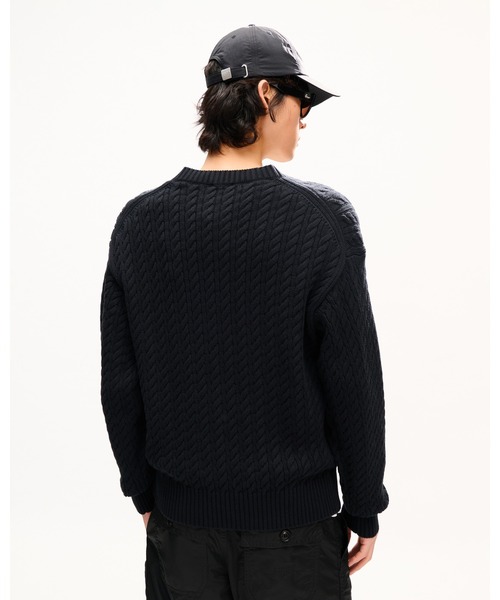 KENZO(ケンゾー)の「'KENZO Signature' エンブロイダリー ケーブル ニット カーディガン(カーディガン/ボレロ・メンズ・ブラック系その他5・X-LARGE/MEDIUM/X-SMALL)」の5枚目の写真