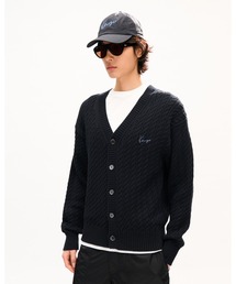KENZO（ケンゾー）の「'KENZO Signature' エンブロイダリー ケーブル ニット カーディガン（カーディガン/ボレロ）」