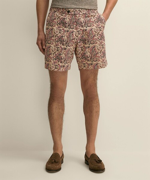 BROOKS BROTHERS(ブルックスブラザーズ)の「コットン ブロックプリントパターン ペイズリー 7inショーツ(その他パンツ・メンズ・マルチ・30inch/32inch/34inch/36inch)」の1枚目の写真
