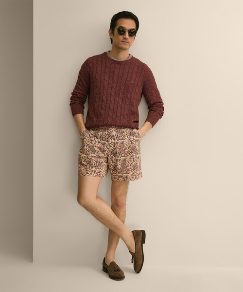 BROOKS BROTHERS(ブルックスブラザーズ)の「コットン ブロックプリントパターン ペイズリー 7inショーツ(その他パンツ・メンズ・マルチ・30inch/32inch/34inch/36inch)」の3枚目の写真