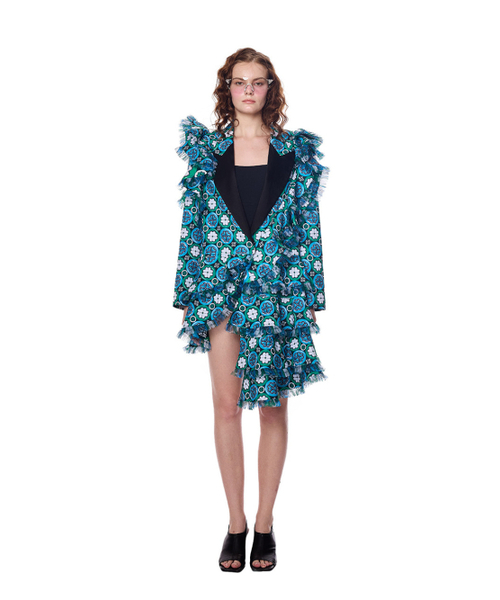 GREEDILOUS(グリディアス)の「Signature Floral Ruffle Jacket(その他アウター・レディース・その他・X-SMALL/SMALL/MEDIUM/LARGE)」の1枚目の写真