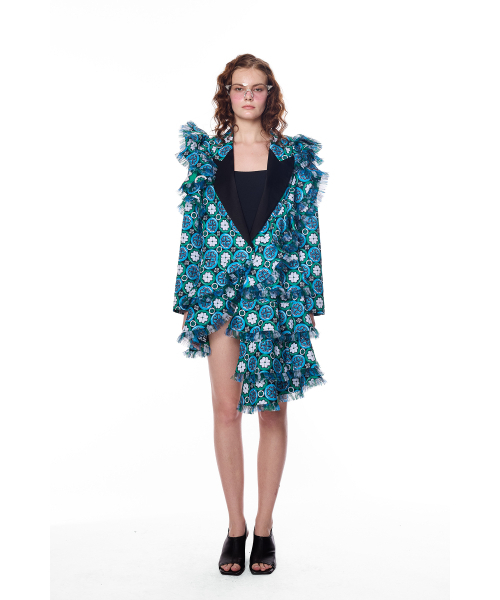 GREEDILOUS(グリディアス)の「Signature Floral Ruffle Jacket(その他アウター・レディース・その他・X-SMALL/SMALL/MEDIUM/LARGE)」の2枚目の写真