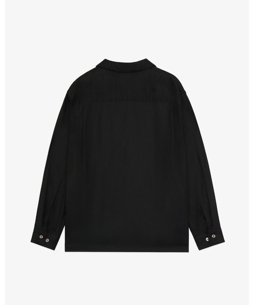 FRONT 11201(フロントワンワントゥーオーワン)の「Open Collar Shirt/ Rayon Gabardine(シャツ/ブラウス・メンズ・ホワイト/ブラック・S/M/L/XL)」の7枚目の写真
