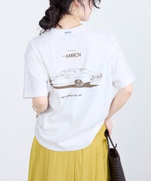 AMERICANA | 【AMERICANA】別注-ラフィー丸胴 CARロゴプリントTシャツ(Tシャツ/カットソー)