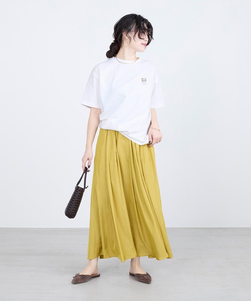 AMERICANA（アメリカーナ）の「【AMERICANA】別注-ラフィー丸胴 CARロゴプリントTシャツ（Tシャツ/カットソー・レディース・ダークブラウン/ホワイト・FREE）」の8枚目の写真