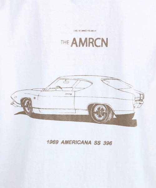 AMERICANA（アメリカーナ）の「【AMERICANA】別注-ラフィー丸胴 CARロゴプリントTシャツ（Tシャツ/カットソー・レディース・ダークブラウン/ホワイト・FREE）」の13枚目の写真
