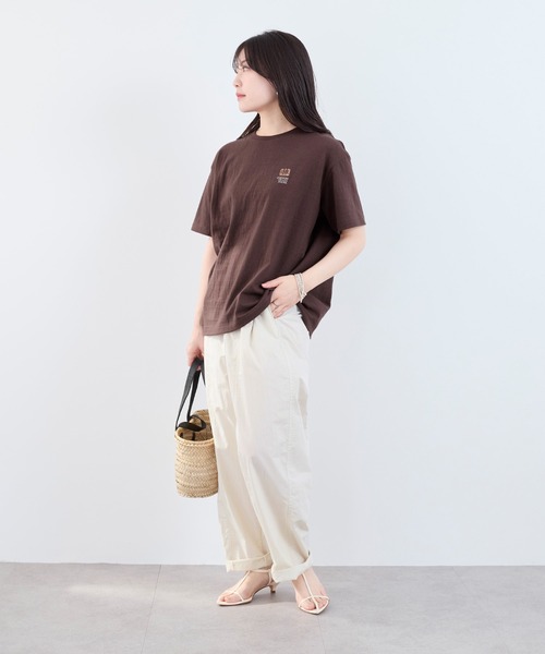 AMERICANA（アメリカーナ）の「【AMERICANA】別注-ラフィー丸胴 CARロゴプリントTシャツ（Tシャツ/カットソー・レディース・ダークブラウン/ホワイト・FREE）」の18枚目の写真