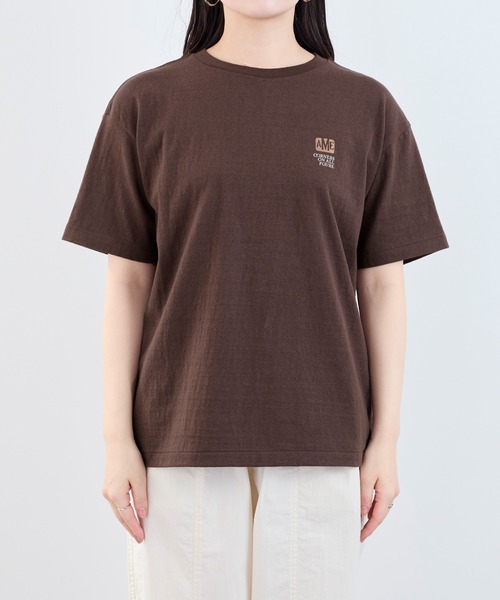 AMERICANA（アメリカーナ）の「【AMERICANA】別注-ラフィー丸胴 CARロゴプリントTシャツ（Tシャツ/カットソー・レディース・ダークブラウン/ホワイト・FREE）」の21枚目の写真