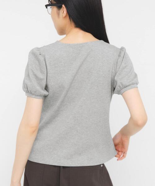KBF(ケイビーエフ)の「アシメトリーデザインカットソー(Tシャツ/カットソー・レディース・ブラウン/アイボリー/グレー系その他・ONE)」の15枚目の写真